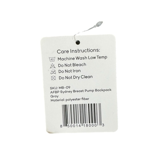 AFBP Sydney Breast Pump Backpack Gray - Picture 4 of 15